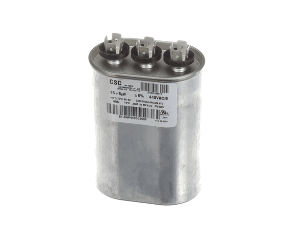 York S1-Cap4405035Df Capacitor,Run Dual,35/5Mfd,440V,Flat (YORKS1-CAP4405035DF)
