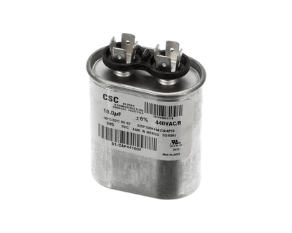 York S1-Cap44100F Capacitor,Run Single,10Mfd,440V,Flat (YORKS1-CAP44100F)