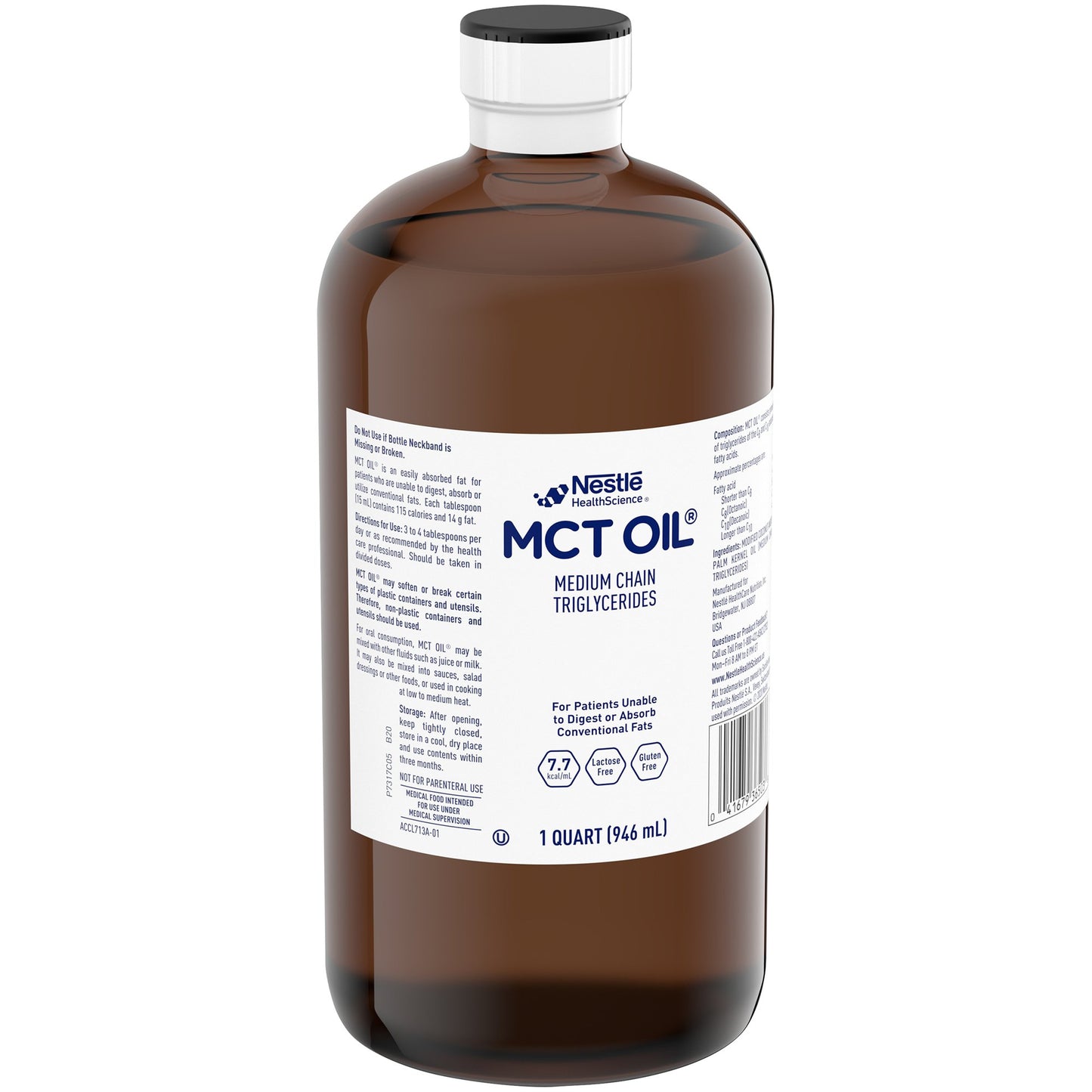 MCT Oil® Oral Supplement Unflavored Liquid 32 oz. Bottle (331681_EA)