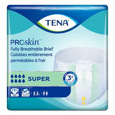 TENA ProSkin Stretch™ Super Unisex Adult Incontinence Brief 3X-Large Disposable Heavy Absorbency (897121_CS)