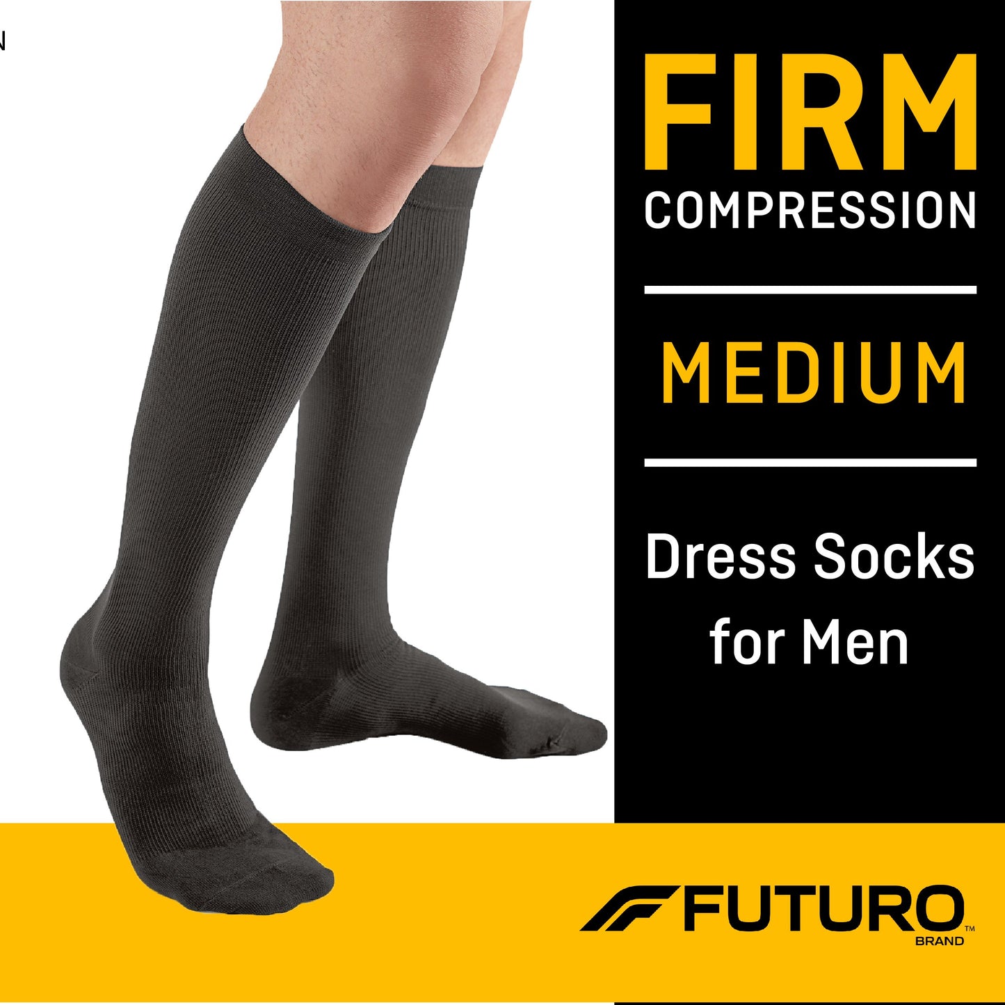 3M™ Futuro™ Compression Socks Knee High Medium Black Closed Toe (1084267_PR)
