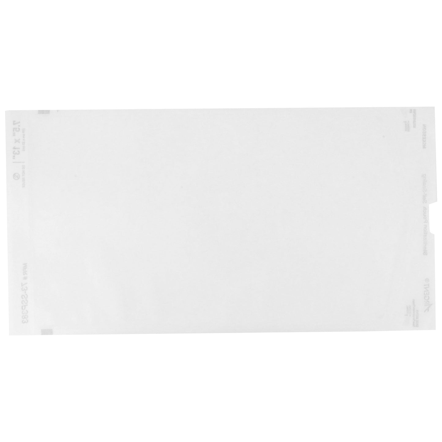 McKesson Argent™ Sure-Check® Sterilization Pouch Ethylene Oxide (EO) Gas / Steam 7-1/2 X 13 Inch Transparent / Blue Self Seal Paper / Film (524881_CS)
