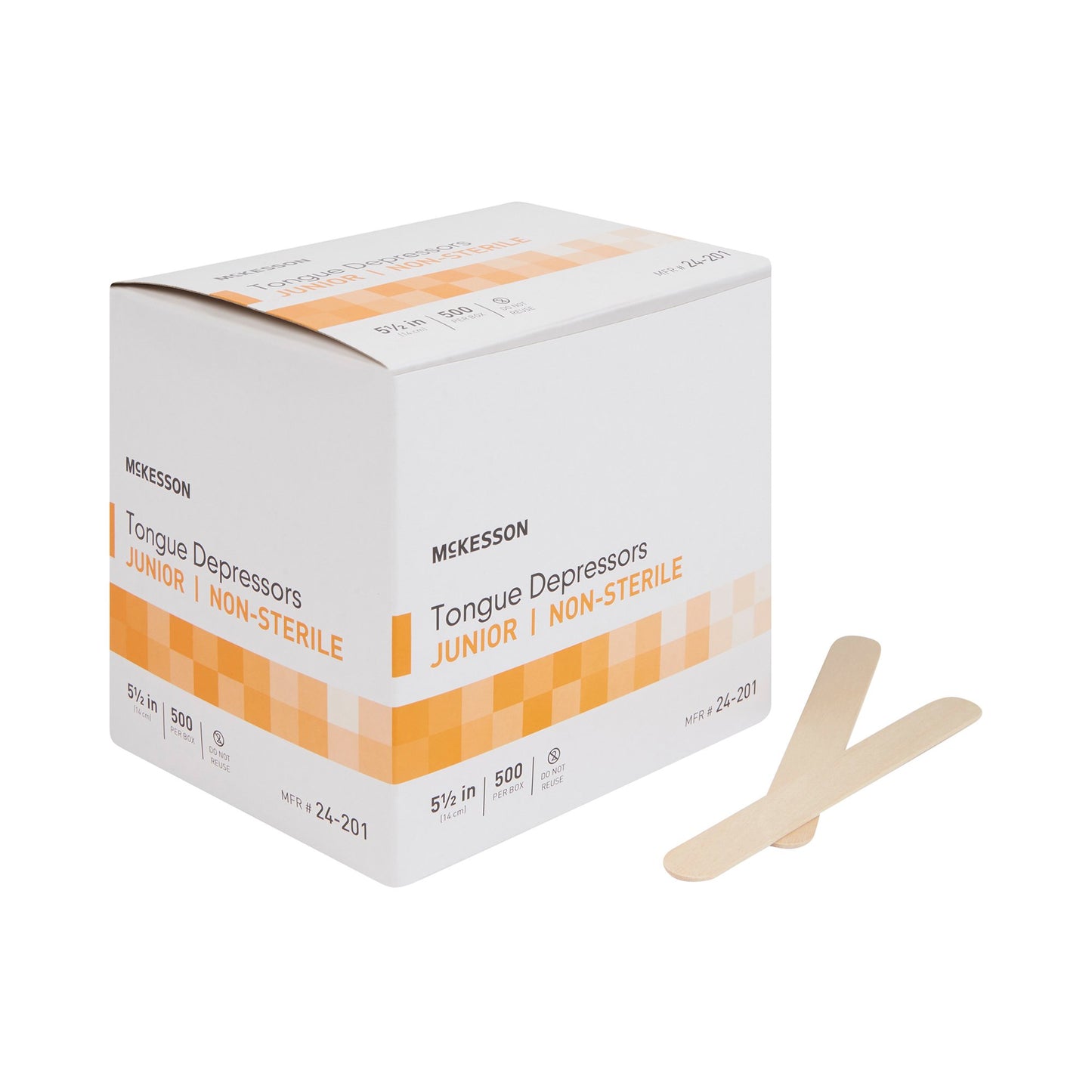 McKesson Tongue Depressor 5-1/2 Inch Length Wood Junior (508717_CS)