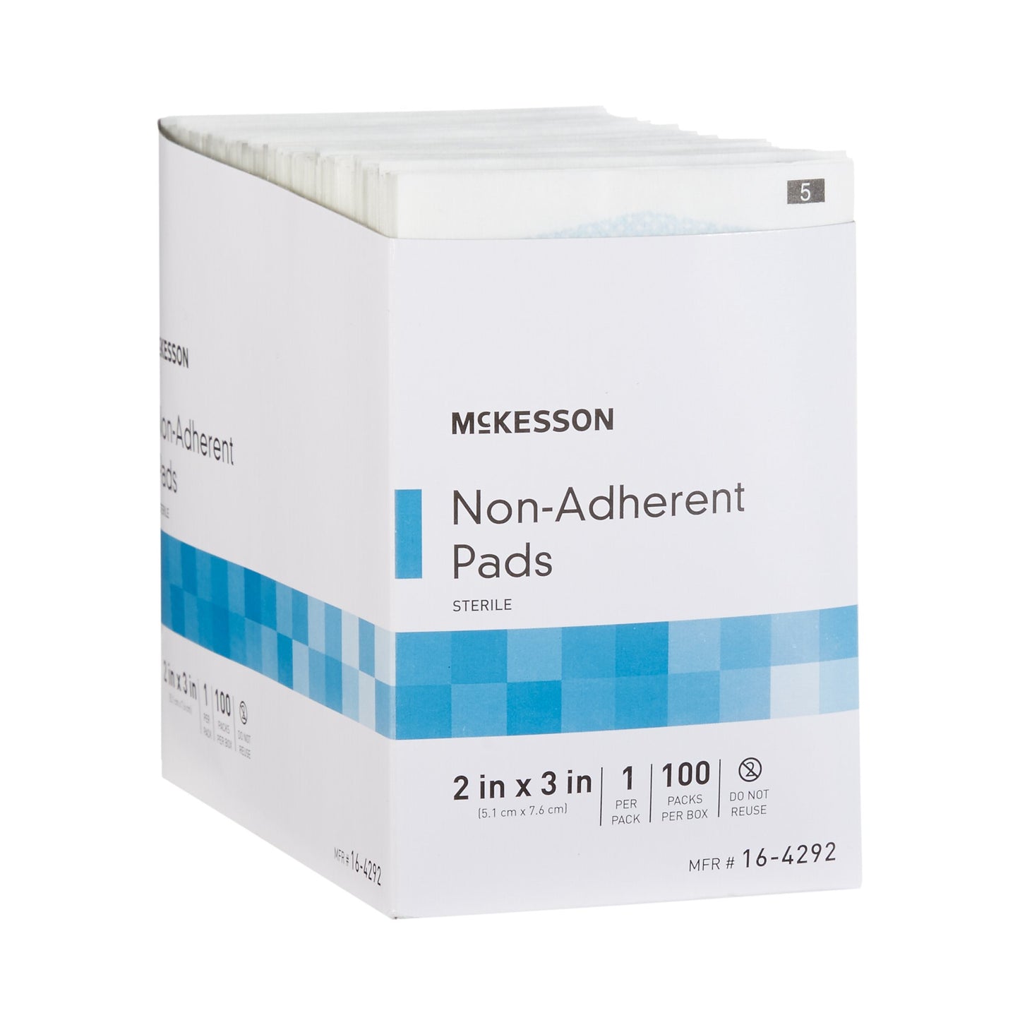 McKesson Non-Adherent Dressing 2 X 3 Inch Sterile 100 per Pack (373768_BX)