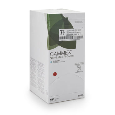 GAMMEX® Non-Latex PI Green Surgical Glove Size 7.5 Sterile Polyisoprene Standard Cuff Length Micro-Textured Light Green Chemo Tested (648144_BX)