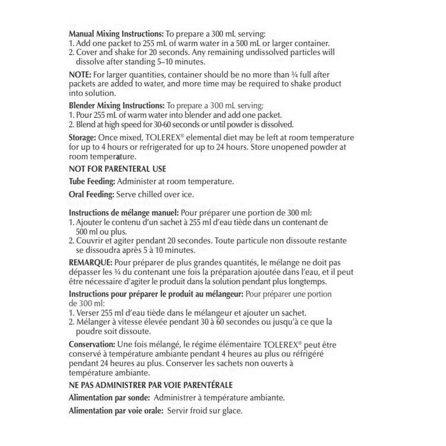 Tolerex® Oral Supplement Unflavored Powder 2.82 oz. Individual Packet (320422_EA)