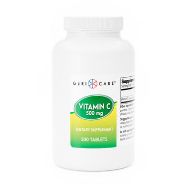 Geri-Care® Vitamin C Supplement Ascorbic Acid 500 mg Strength Tablet 500 per Bottle (689197_BT)