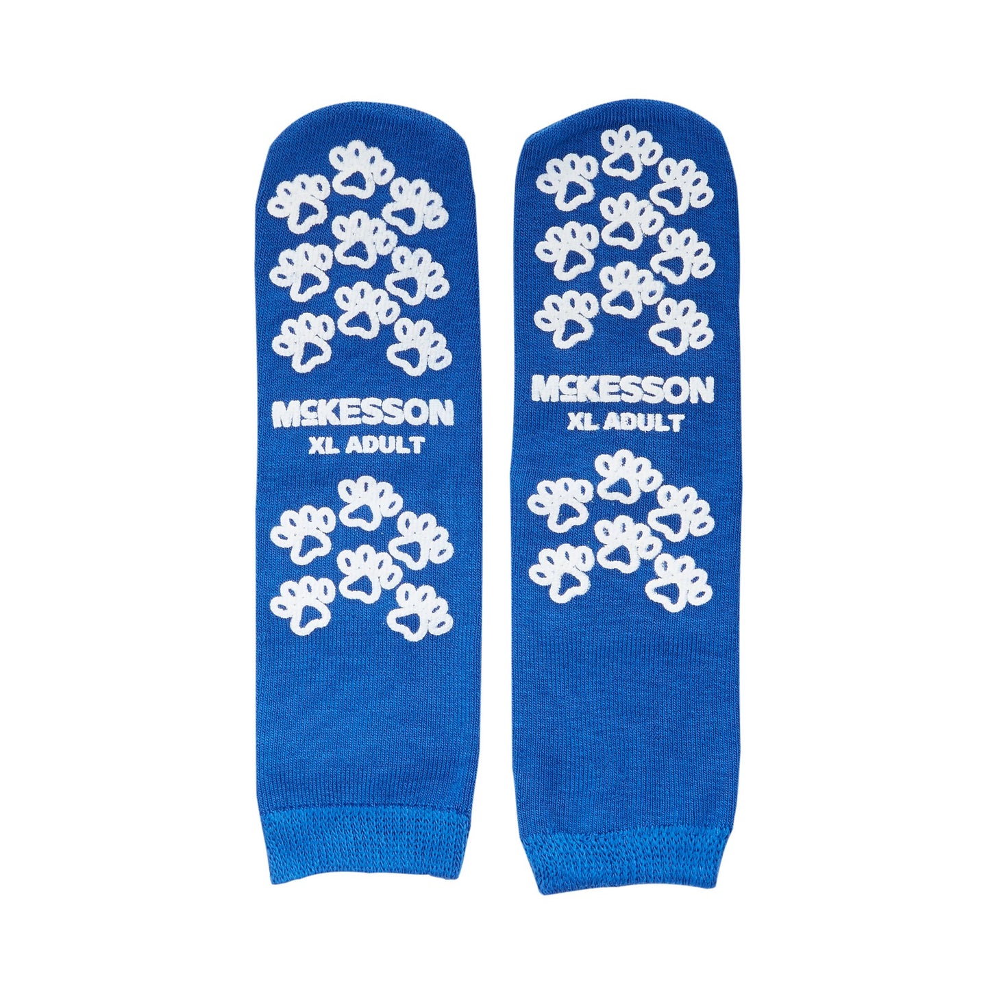 McKesson Terries™ Slipper Socks Unisex Adult X-Large Double Tread Single Patient Use Royal Blue (558995_PR)