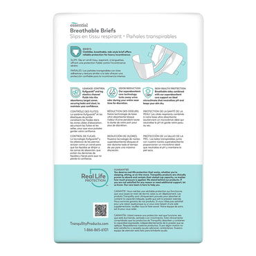 Tranquility® Essential Unisex Youth Incontinence Brief X-Small Disposable Heavy Absorbency (1188952_CS)
