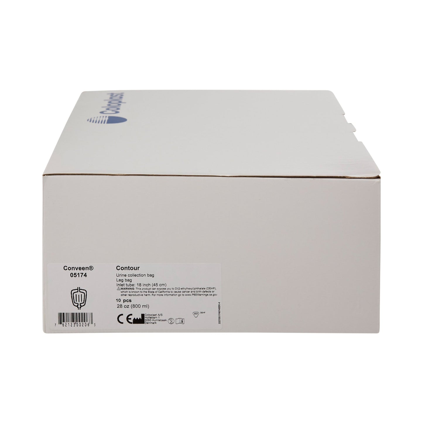 Conveen® Security+ Urinary Leg Bag Anti-Reflux Valve NonSterile 800 mL Polyethylene / Flocked (185574_EA)