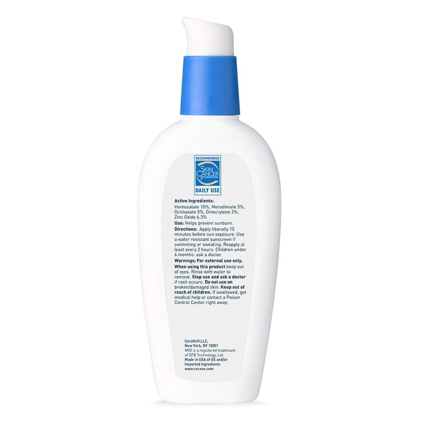 CeraVe® AM Facial Moisturizer with Sunscreen 3 oz. Pump Bottle Unscented Lotion (1229989_EA)