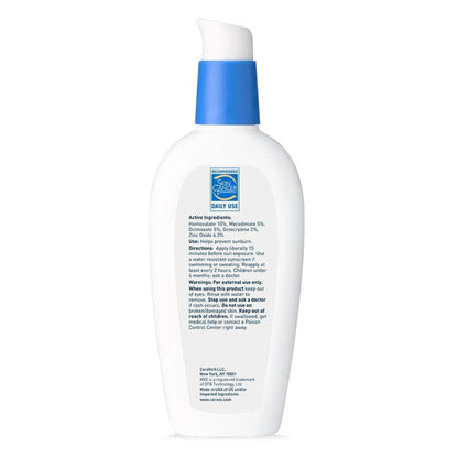 CeraVe® AM Facial Moisturizer with Sunscreen 3 oz. Pump Bottle Unscented Lotion (1229989_EA)
