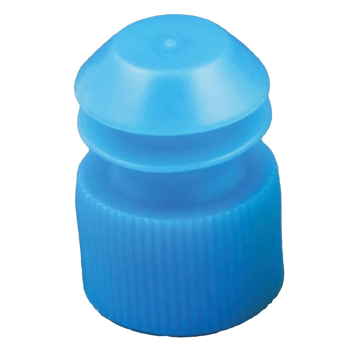 McKesson Tube Closure Polyethylene Flanged Plug Cap Blue 16 mm For Use with 16 mm Blood Drawing Tubes, Glass Test Tubes, Plastic Culture Tubes NonSterile (1175407_CS)
