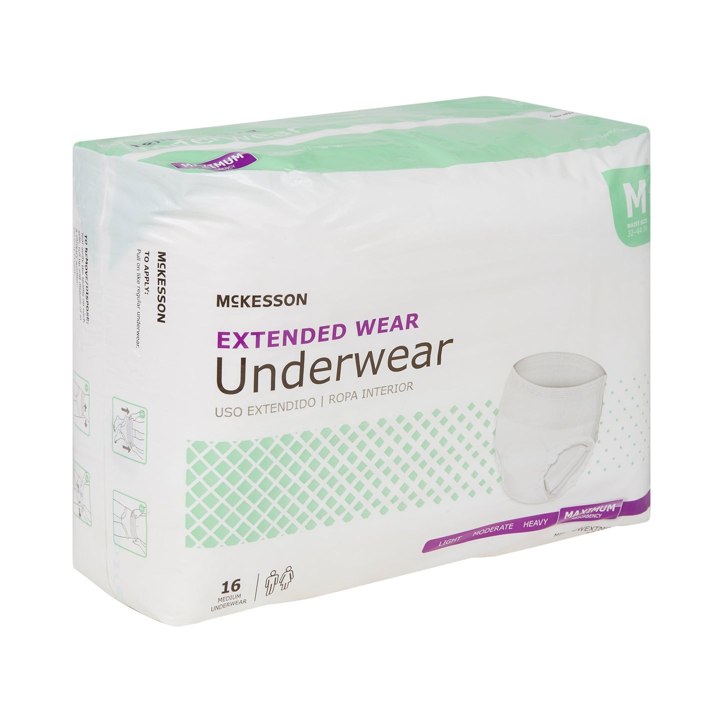 McKesson Unisex Adult Absorbent Underwear Pull On with Tear Away Seams Medium Disposable Heavy Absorbency (1123838_CS)