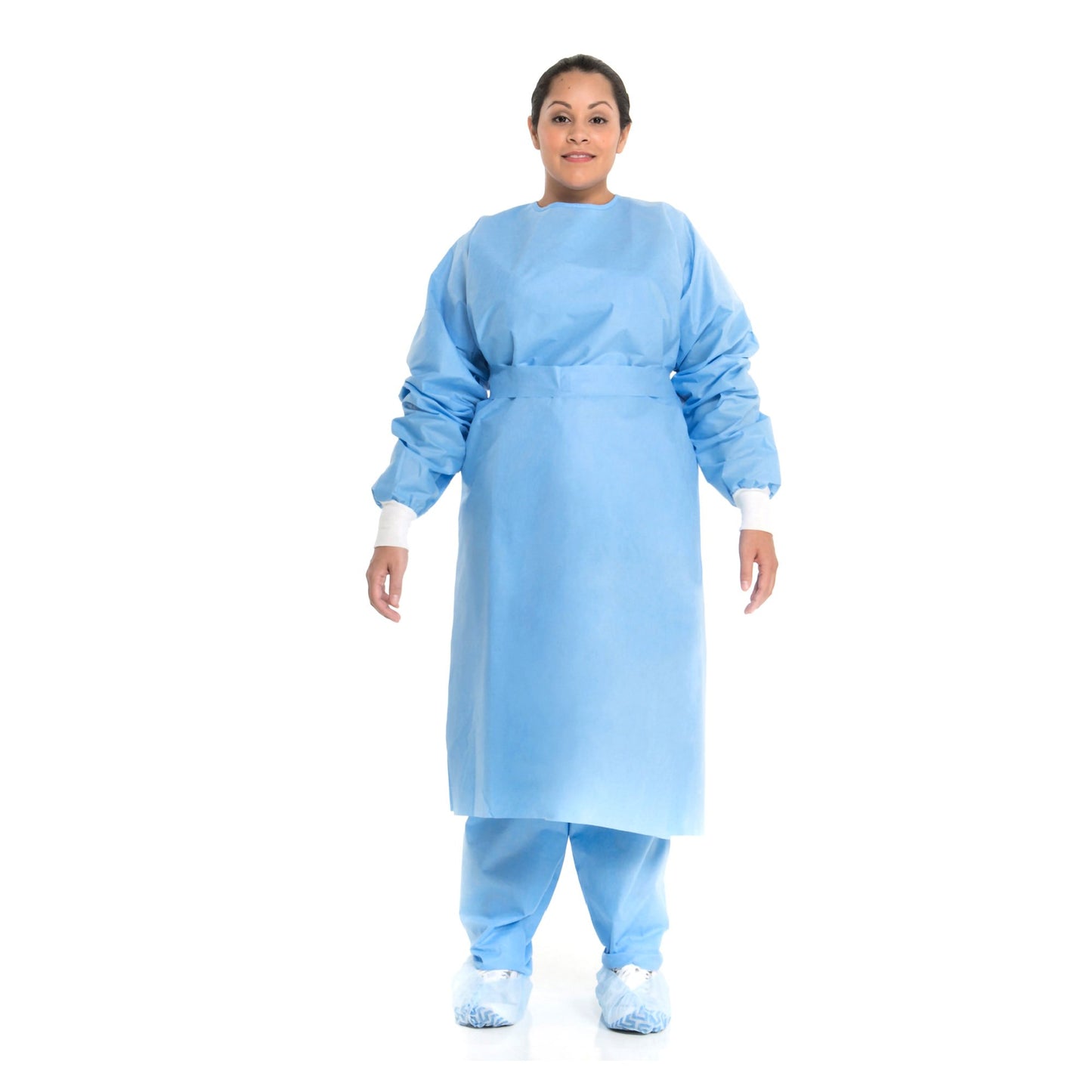 Halyard Protective Procedure Gown X-Large Blue NonSterile Not Rated Disposable (342891_CS)