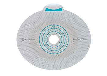 SenSura® Mio Click Ostomy Barrier Precut, Extended Wear Elastic Adhesive 40 mm Flange Green Code System 7/8 Inch Opening (891225_BX)