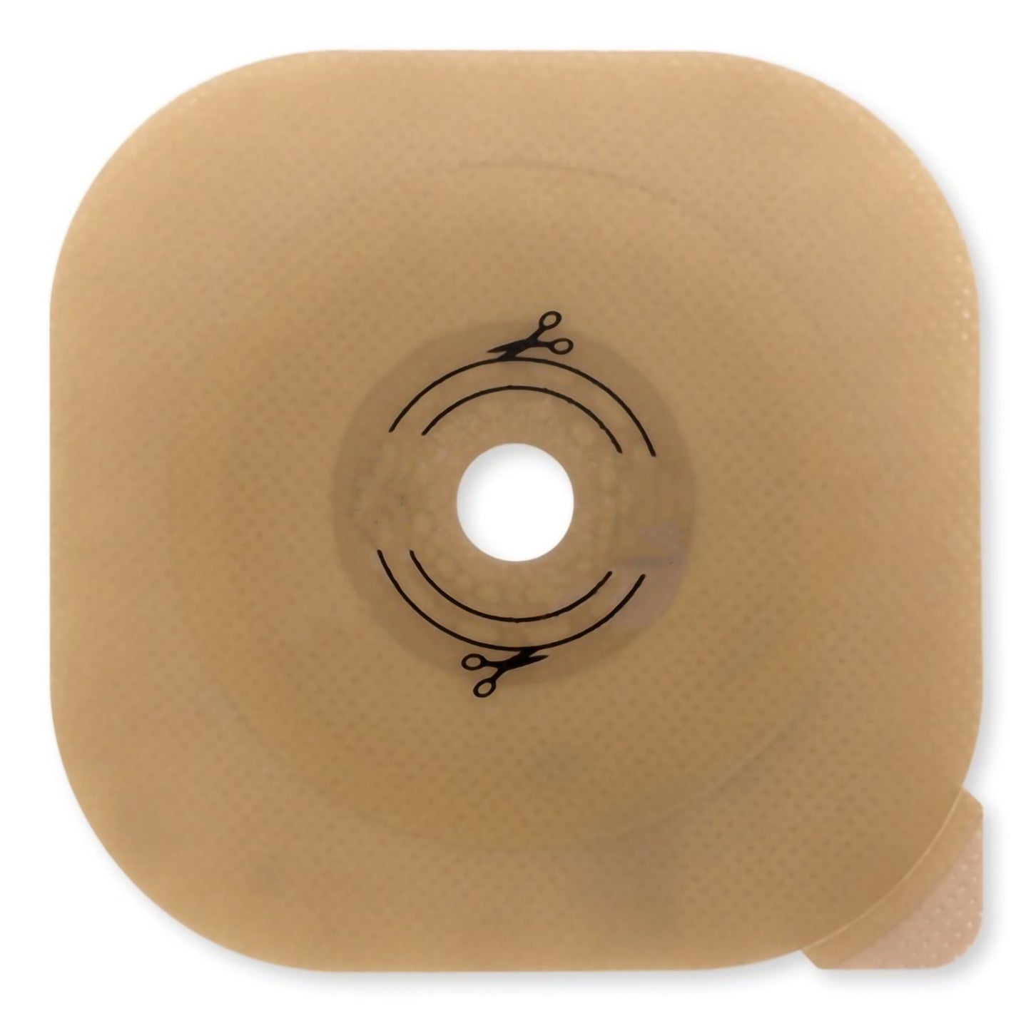 CeraPlus™ Ostomy Barrier Trim to Fit, Extended Wear Adhesive without Tape 70 mm Flange Blue Code System Up to 2-1/4 Inch Opening (1009471_BX)