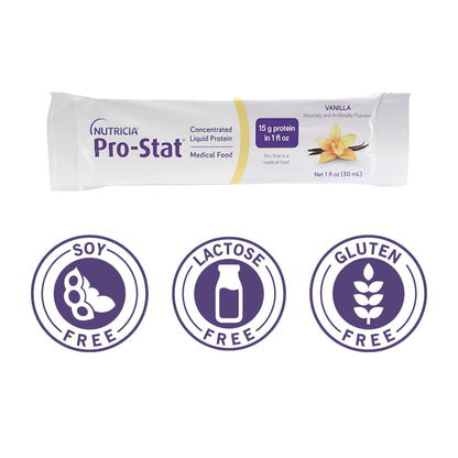 Pro-Stat® Oral Supplement Vanilla Flavor Liquid 1 oz. Individual Packet (625276_CS)