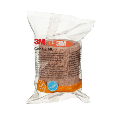 3M™ Coban™ NL Cohesive Bandage 2 Inch X 2 Yard Self-Adherent Closure Tan NonSterile Standard Compression (1190016_BG)
