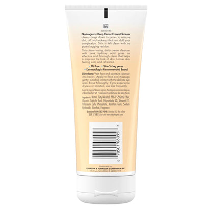 Neutrogena® Deep Clean® Facial Cleanser Cream 7 oz. Tube Scented (1228780_EA)