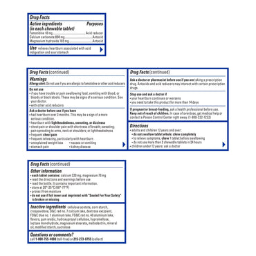 Pepcid® Complete Antacid 800 mg - 165 mg - 10 mg Strength Chewable Tablet 25 per Bottle (1228794_BT)