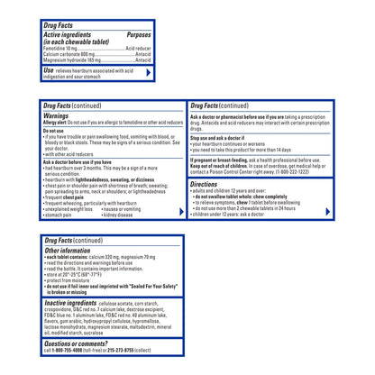 Pepcid® Complete Antacid 800 mg - 165 mg - 10 mg Strength Chewable Tablet 25 per Bottle (1228794_BT)