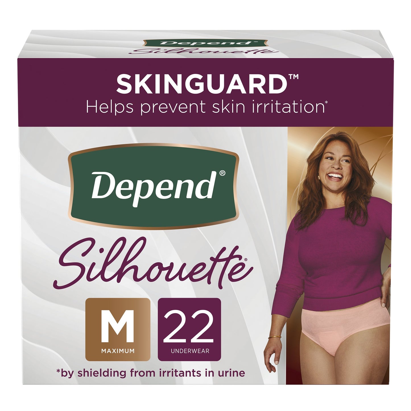 Depend® Silhouette® Female Adult Absorbent Underwear Waistband Style Medium Disposable Heavy Absorbency (1160331_PK)