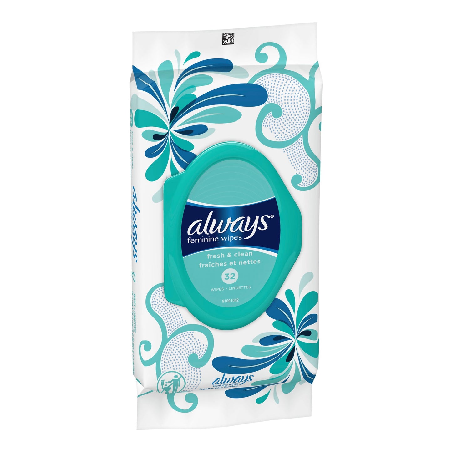 Always® Refresh Feminine Hygiene Wipe Soft Pack Fresh Scent 32 Count (1231751_PK)