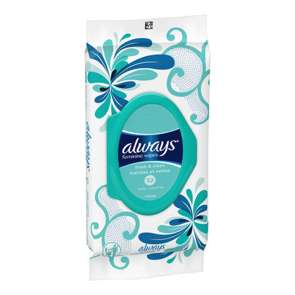 Always® Refresh Feminine Hygiene Wipe Soft Pack Fresh Scent 32 Count (1231751_PK)