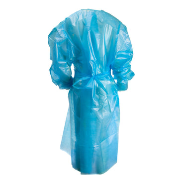 McKesson Chemotherapy Procedure Gown 2X-Large Blue NonSterile AAMI Level 2 / ASTM D6978 Disposable (1177930_BG)