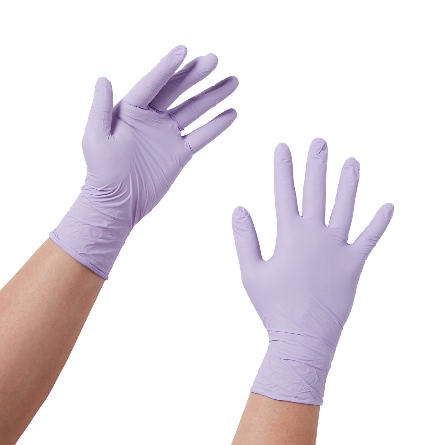 Halyard™ Lavender™ Exam Glove Medium NonSterile Nitrile Standard Cuff Length Textured Fingertips Lavender Not Rated (678086_BX)