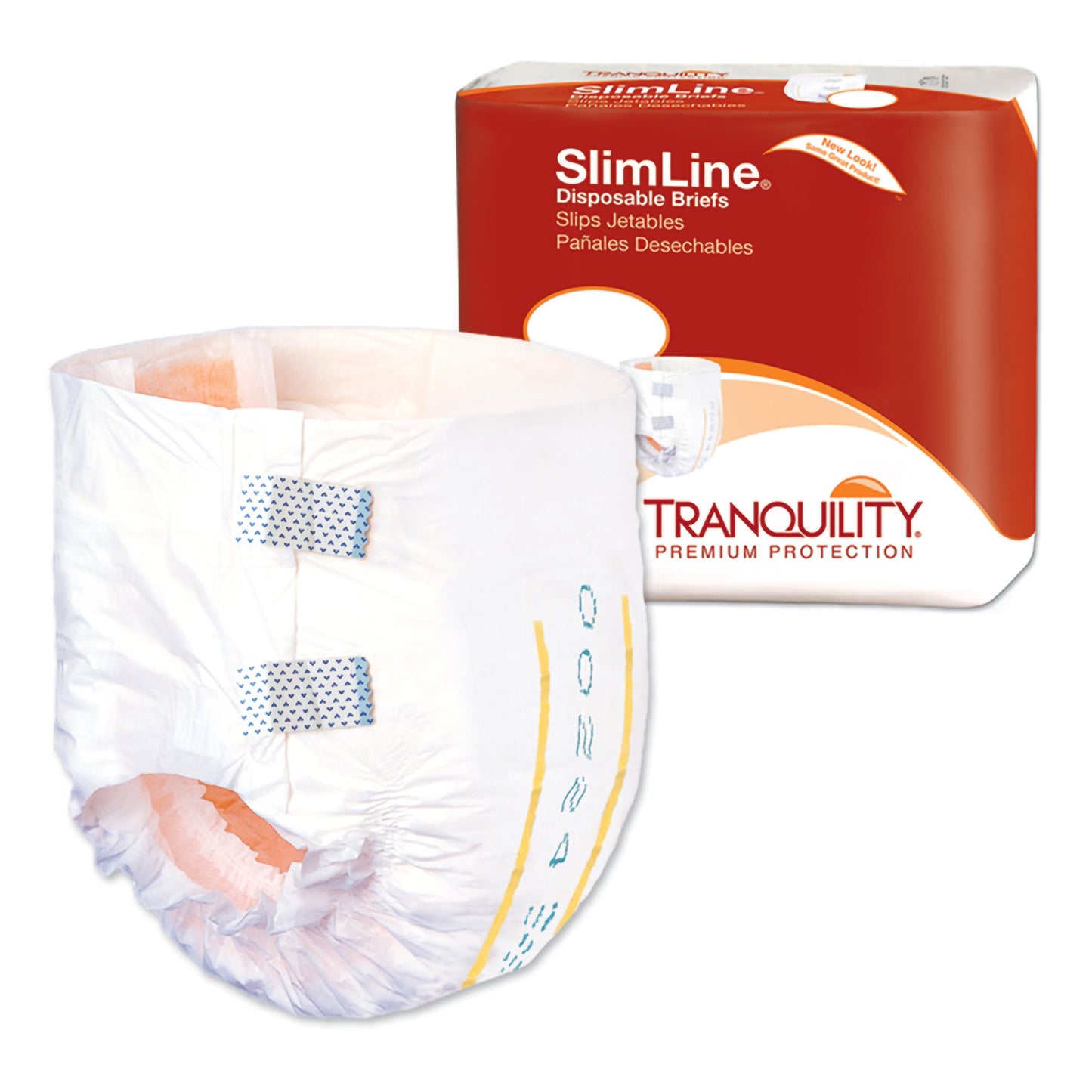 Tranquility® Slimline® Unisex Adult Incontinence Brief X-Small Disposable Heavy Absorbency (417011_BG)