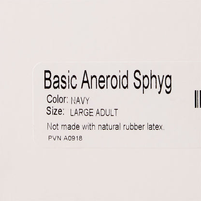 BASIC Aneroid Sphygmomanometer Unit Large Adult Cuff Nylon Cuff 34 - 50 cm Pocket Aneroid (363780_EA)