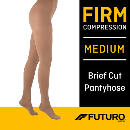 3M™ Futuro™ Compression Pantyhose Waist High Medium Beige Closed Toe (421889_EA)
