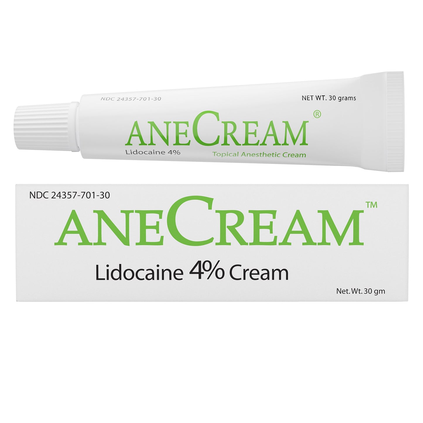 AneCream™ Topical Pain Relief 4% Strength Lidocaine Cream 30 Gram (738983_EA)