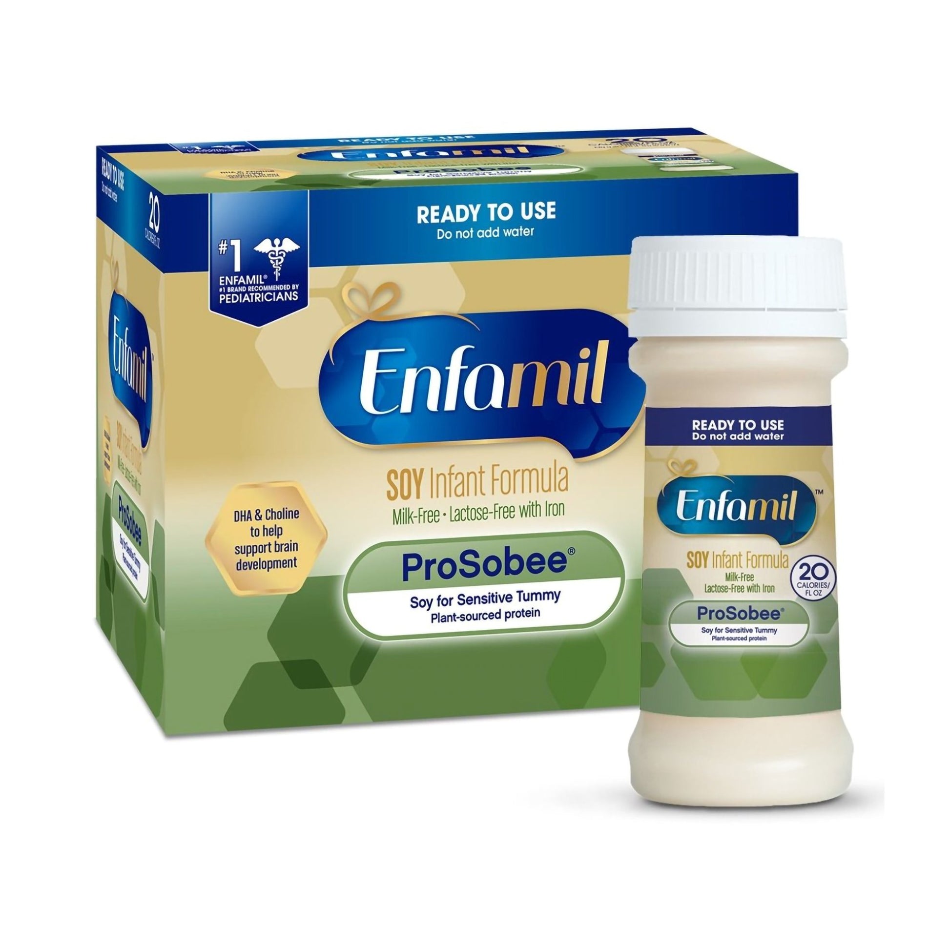 Prosobee Enfamil® ProSobee® Infant Formula Unflavored 2 oz. Nursette Bottle Liq ...