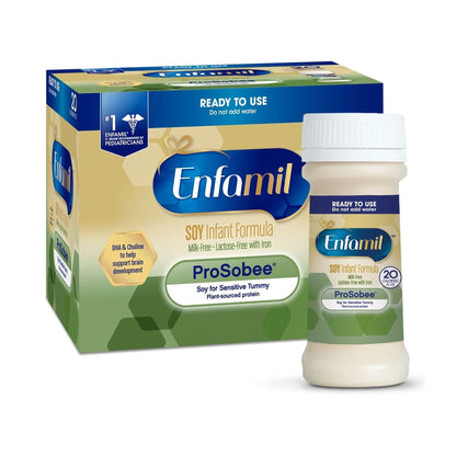 Enfamil® ProSobee® Infant Formula Unflavored 2 oz. Nursette Bottle Liquid Soy Lactose Intolerance (994994_CS)