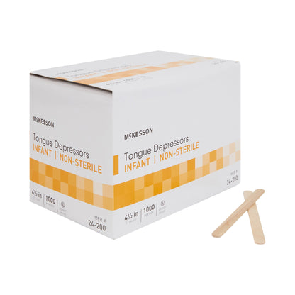 McKesson Tongue Depressor 4-1/2 Inch Length Wood (1118987_CS)