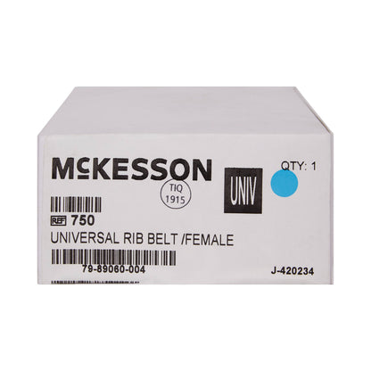 McKesson Rib Belt One Size Fits Most Hook and Loop Closure 6 Inch Height Adult (855006_EA)