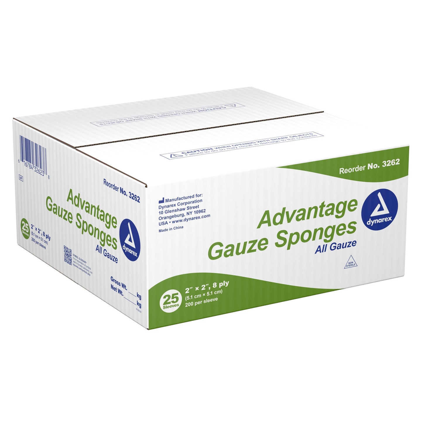 Advantage Gauze Sponge 2 X 2 Inch 8-Ply NonSterile 200 per Pack (763685_PK)