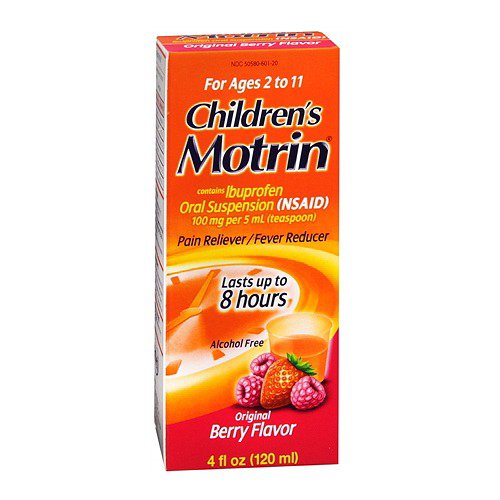 Motrin® Children's Pain Relief 100 mg / 5 mL Strength Ibuprofen Oral Suspension 4 oz. (826095_EA)