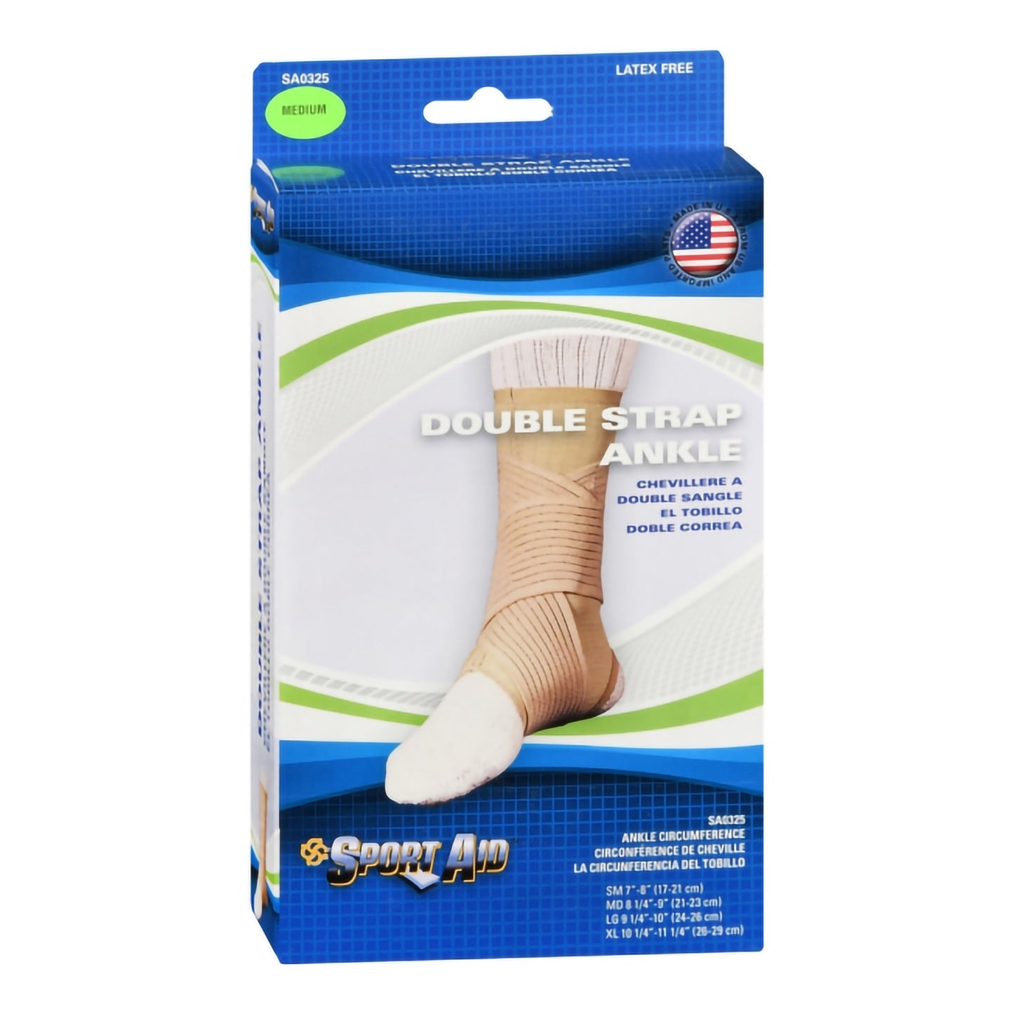Sport Aid™ Ankle Support Medium Hook and Loop Strap Closure Foot (201298_EA)