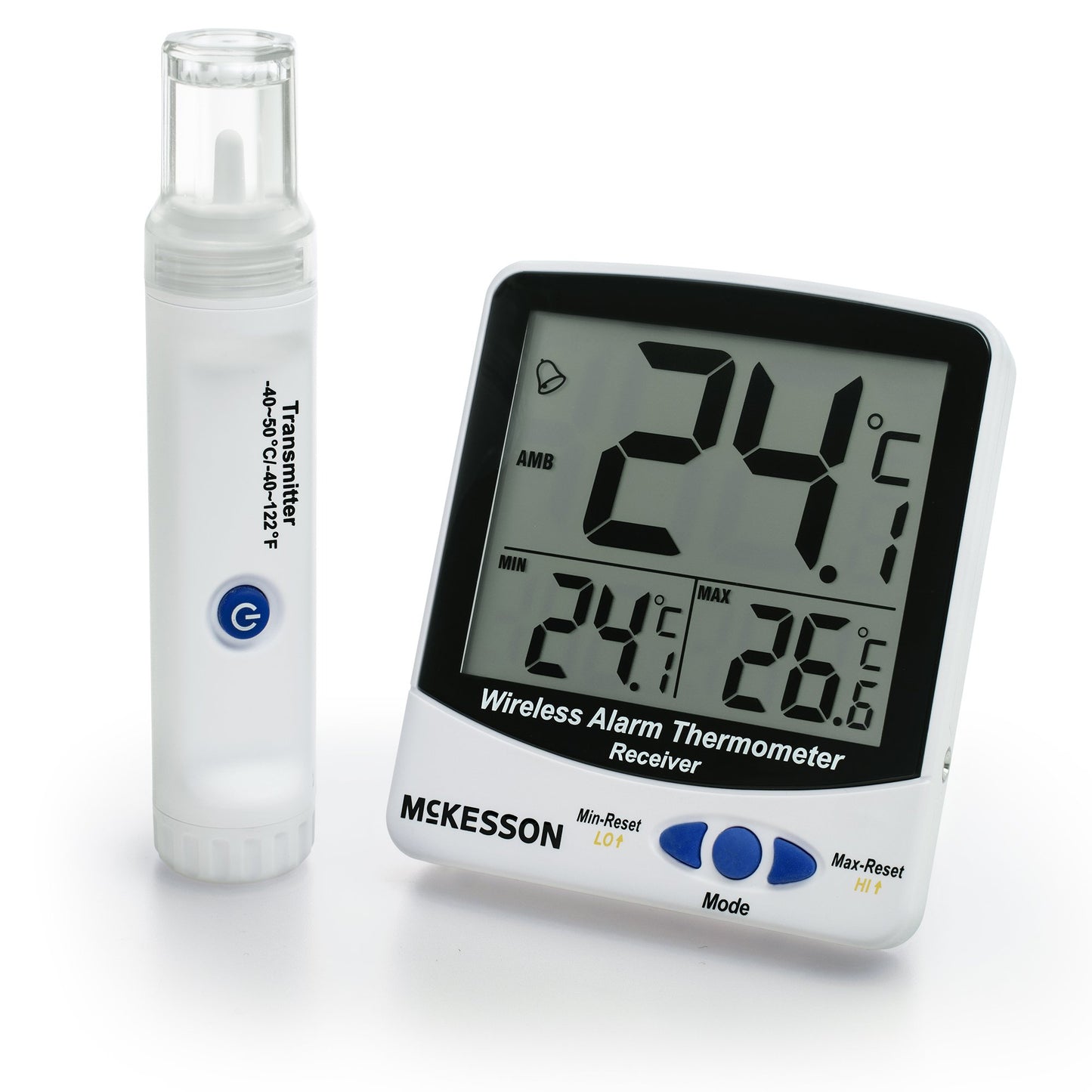 McKesson Digital Refrigerator / Freezer Thermometer with Alarm (1175429_BX)