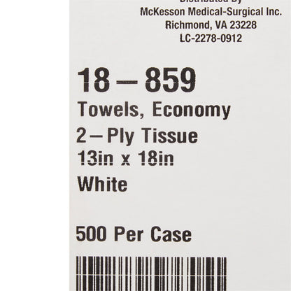 McKesson Procedure Towel 13 W X 18 L Inch White NonSterile (199440_CS)