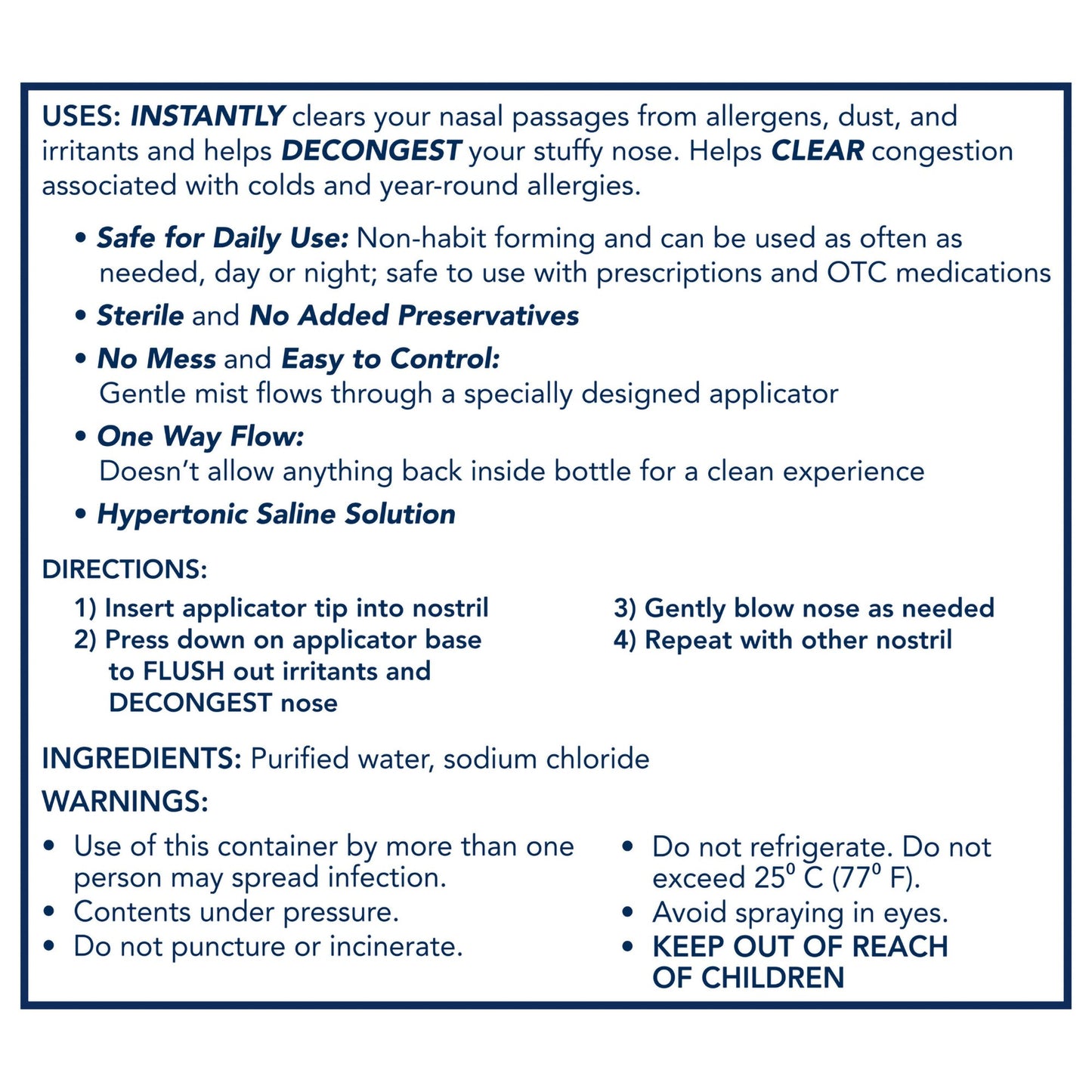 Vicks® Sinex™ Nasal Saline Spray 5 oz. (1229283_EA)