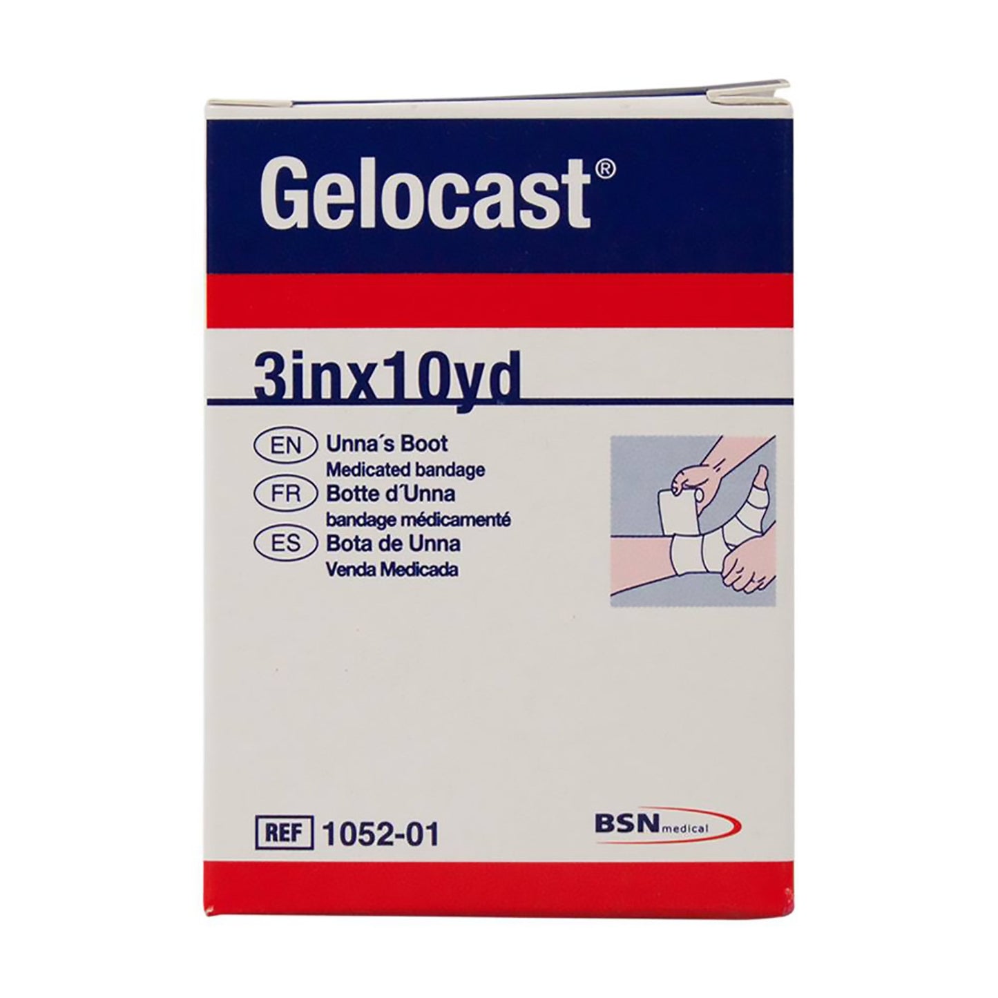 Gelocast® Unna Boot Zinc Oxide / Calamine 3 Inch X 10 Yard (46022_EA)