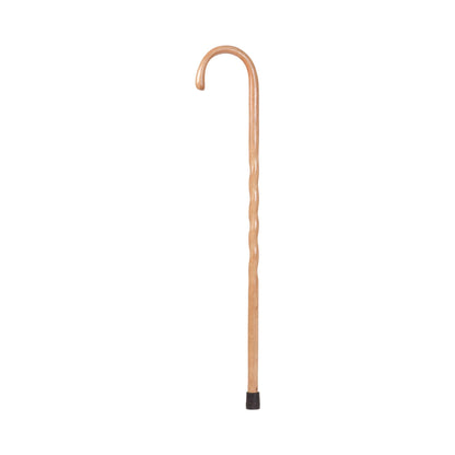 Brazos™ Twisted Round Handle Cane Wood 37 Inch Height Tan Oak (1149592_EA)