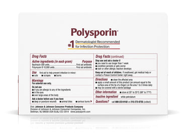 Polysporin® First Aid Antibiotic Bacitracin / Polymyxin B Ointment 1 oz. Tube (495868_EA)