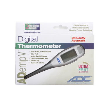 Adtemp™ Digital Stick Thermometer Oral / Rectal / Axillary Probe Handheld (1179865_EA)