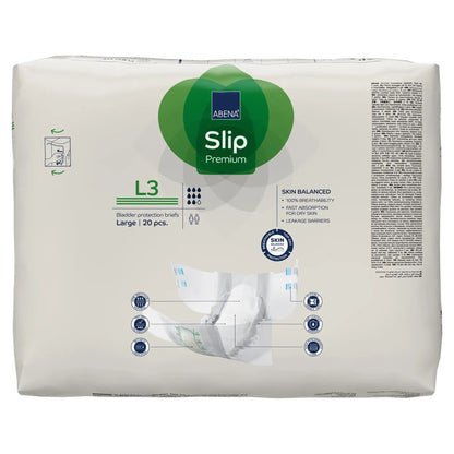 Abena® Slip Premium L3 Unisex Adult Incontinence Brief Large Disposable Heavy Absorbency (1218207_CS)